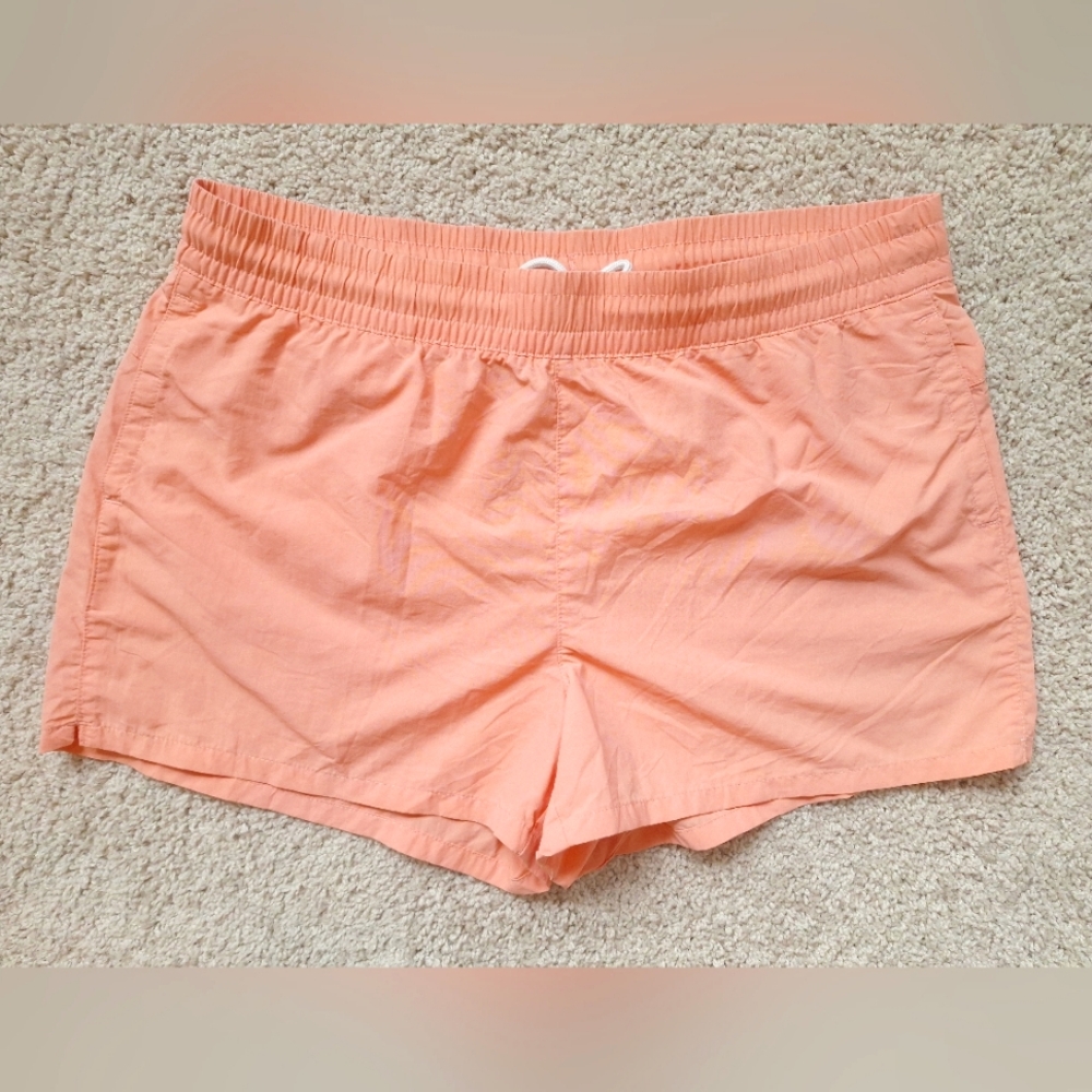 Eddie Bauer Women's Tidal 3" Orange Nylon High-Rise Shorts - Size Medium